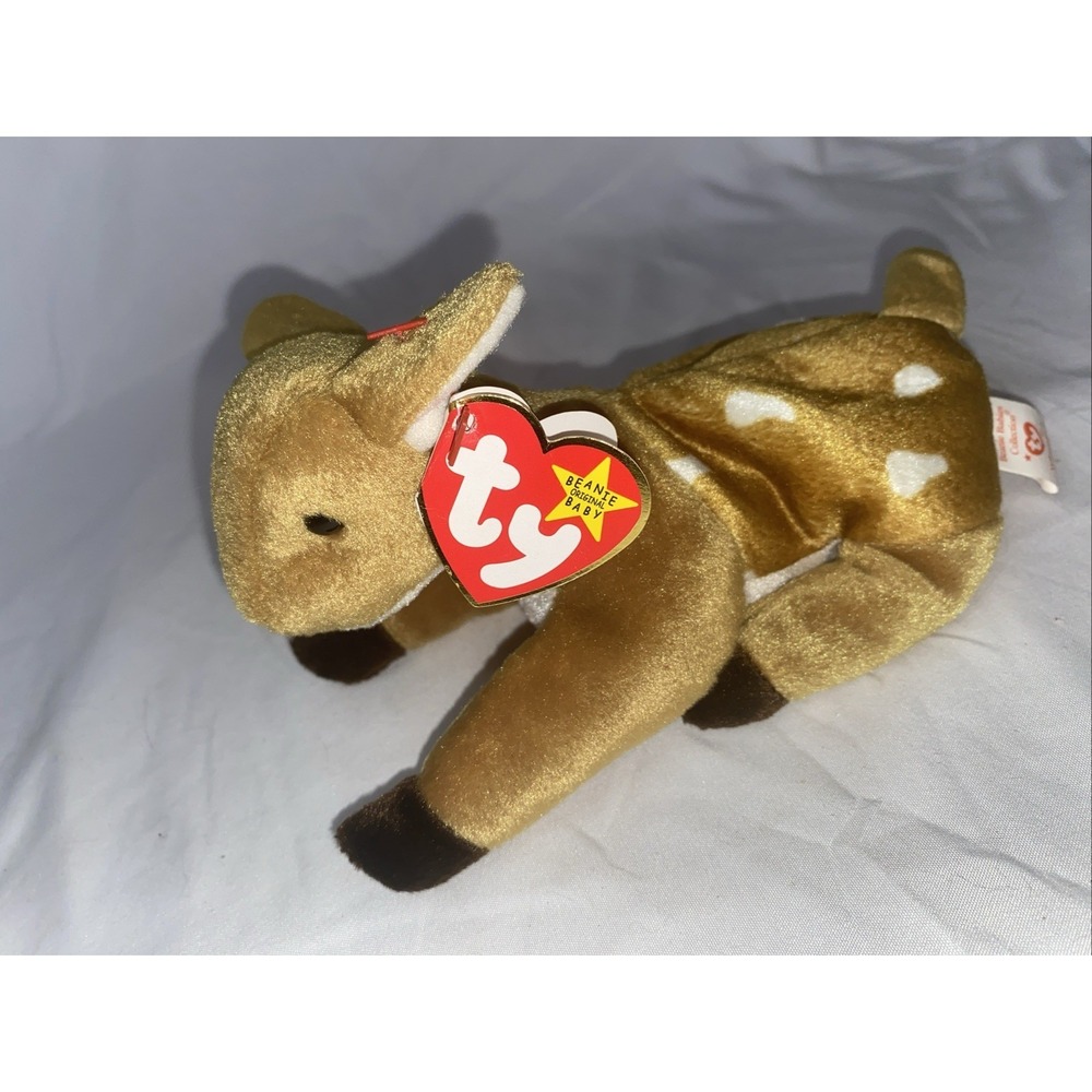 1997 Whisper The Fawn Deer TY Original Beanie Baby Retired With Original Tag
